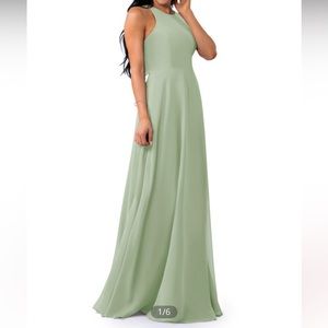 sage green bridesmaid dress. size 16.